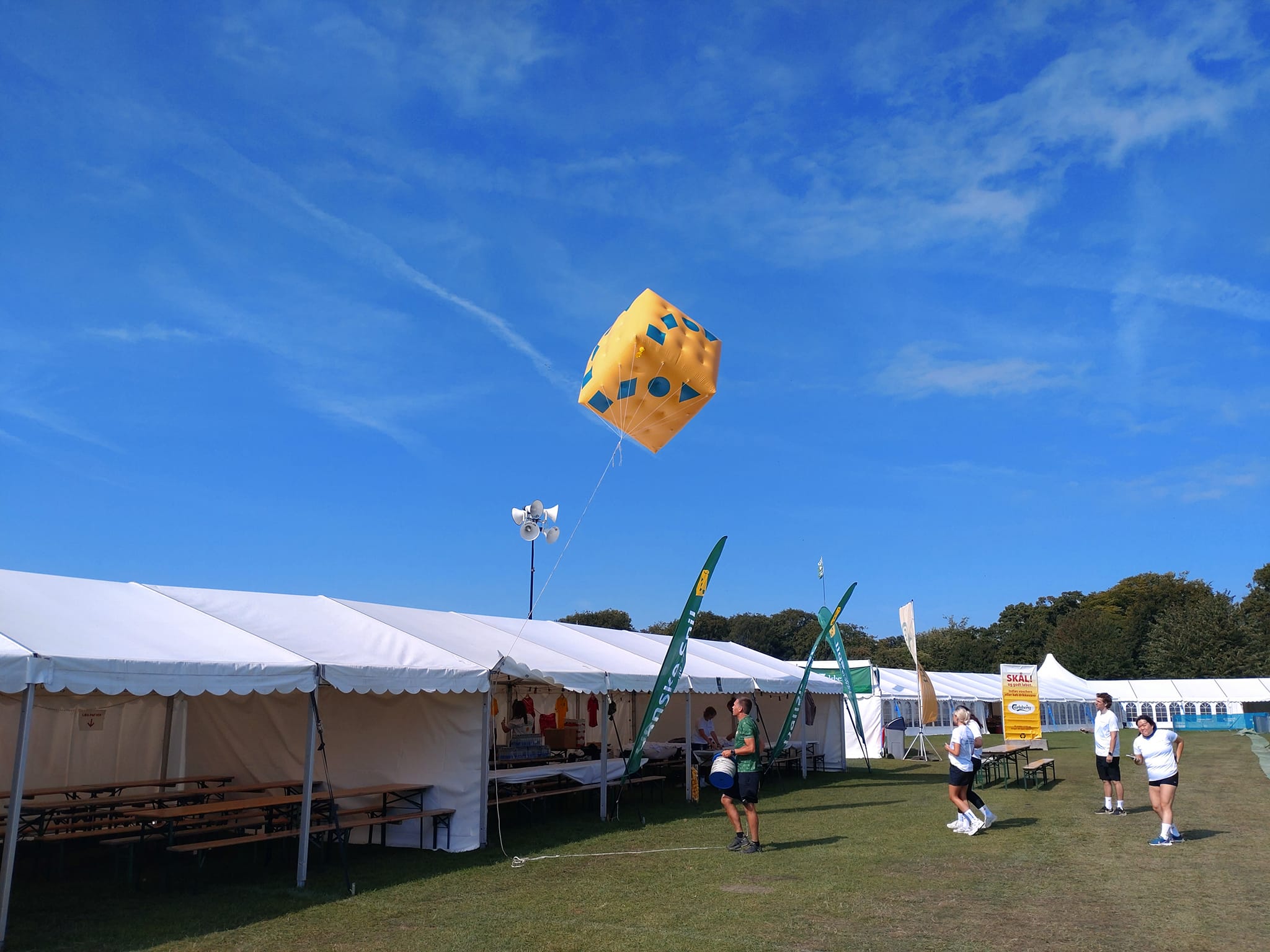 Firkantet ballon til event